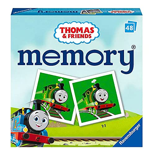 Ravensburger Thomas & Friends Mini Memory - Matching Picture Snap Pairs Game For Kids Age 3 Years and Up