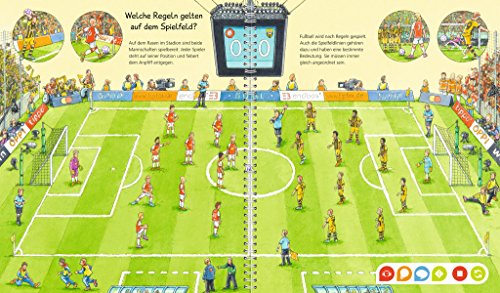 Ravensburger tiptoi ® libro a partir de 4 años | El mundo del fútbol + mapa del mundo para niños – Fútbol, Wieso, Weshalb, Warum, entrenamiento, Tiptoi, Tip TOI, WM, Bundesliga