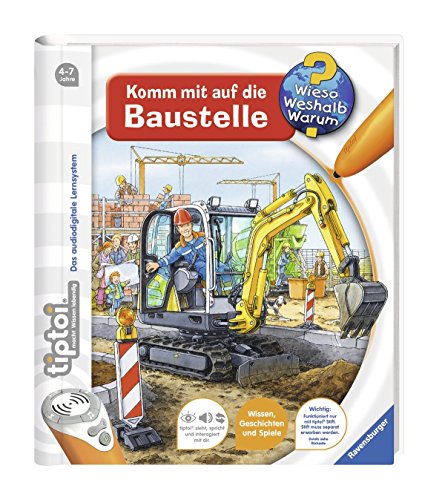 Ravensburger tiptoi Libro - Komm con auf die Construcción + Niños Mapa del mundo - Países, Animales, Continentes