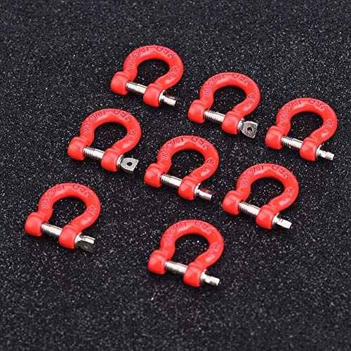 RC Lock Catch, 8PCS RC Car Trailer Hebilla RC Tow Grillete Metal Tow Grille Lock Catch RC Car Accesorio Piezas para RC Climbing Crawler Car