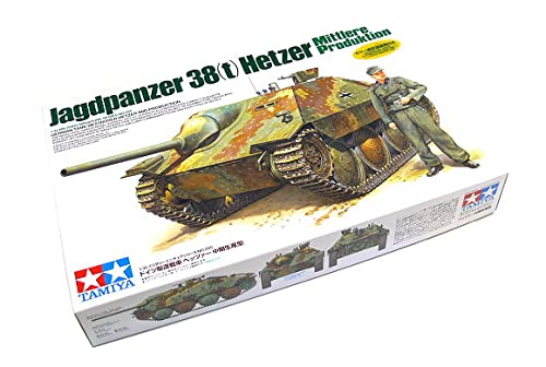 rcecho Tamiya Military Model 1/35 German Tank Hetzer Mittlere Mid Produktion 35285