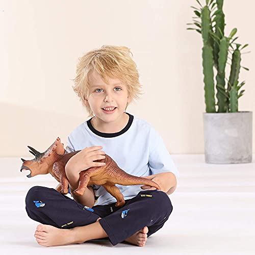 RECUR 17.9 "Gran Triceratops Dinosaurio Juguete Figurilla Modelo Realista Jur¨¢Sico Dinosauri Figuras Ni?os Regalo, Edades 3+