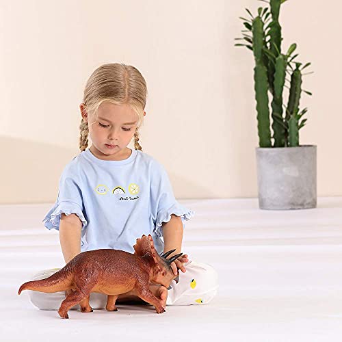 RECUR 17.9 "Gran Triceratops Dinosaurio Juguete Figurilla Modelo Realista Jur¨¢Sico Dinosauri Figuras Ni?os Regalo, Edades 3+