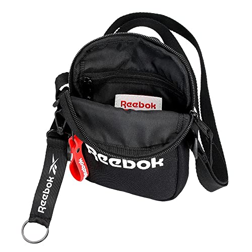 Reebok Andover, Equipaje Bolsa De Mensajero Niños, Negro (Black), Bandolera Pequeña