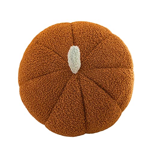 Reheyre Almohada de felpa de calabaza de 18 cm decorativa con verduras para sofá, cojín para fotografía, simulación de calabaza, juguete de peluche para decoración de Halloween, regalo de juguete para