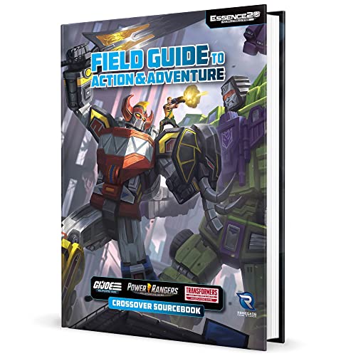 Renegade Game Studios Essence20 Guía de campo del sistema de juego de rol para acción y aventura Crossover Sourcebook Power Rangers G.I. Joe Transformers