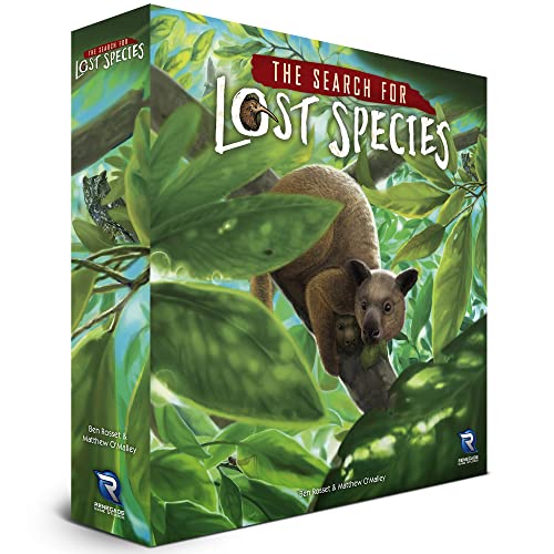 Renegade Games Studio The Search for Lost Species - Juego de mesa, Renegade Games Original, Juego de animales de lógica de estrategia de deducción, Edades 13+, 1-4 jugadores, 60-75 min