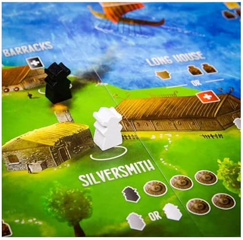 Renegade Games Studios: Raiders of The North Seas: Viking Edition, juego de mesa de estrategia, 2 a 4 jugadores, tiempo de juego de 30 minutos, para edades de 12 años en adelante