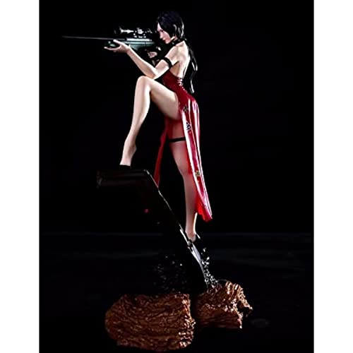 REOZIGN Resident Evil Figure, Ada Wong Figure Statues 34 cm/13,4 inch - Figura de PVC (Figura de acción de figuras de anime, colección de decoración para regalo de ventilador de anime,AURE0742