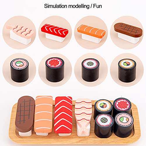 Restaurant Pretend Sushi, Juguete de Sushi Respetuoso con el Medio Ambiente Desarrollo de Pensamiento Lógico para Play House para el Aprendizaje Temprano