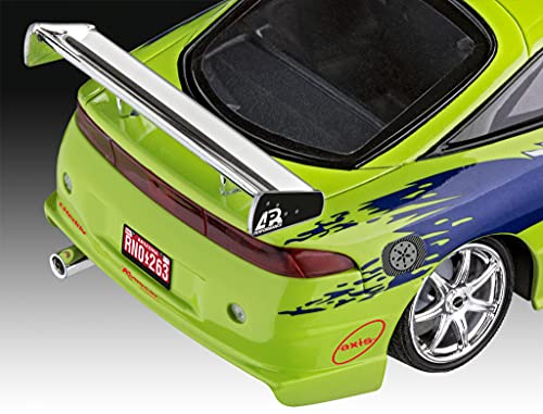 Revell 07691 Brian's 1995 Mitsubishi Eclipse (Fast & Furious) Kit de Modelo a Escala 1:25, Color sin barnizar