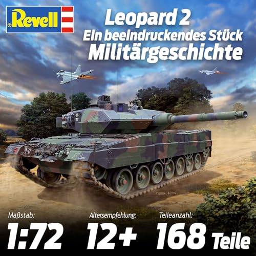 Revell Maqueta Leopard 2A6/A6M, Kit Modelo, Escala 1:72 (03180)