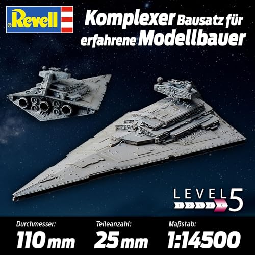 Revell Wars Bandai Death II + Imperial Star Kit Modelo, Color Plateado (01207)