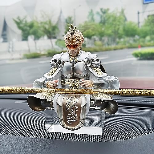 Rey Mono Estatua Coche Decoraciones Goku Arte Relievo,Mito Negro Wukong Figura de Acción Figurines Mono Rey Decoración,Sun Wukong Estatua Modelo Decoración Muñecas Coleccionables Figurines ( Color : S