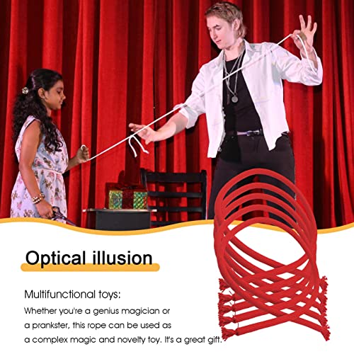 Rianpesn Cuerda rígida mágica,Optical Illusion Magic Geek Cuerda Blanda y Dura/rígida | Show Tricky Trick con Juguetes multifuncionales Magic Geek para Fiestas Infantiles, Principiantes