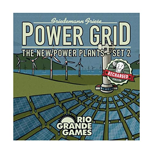 Rio Grande Games Power Grid: The New Power Plant Cards - Juego de 2 tarjetas