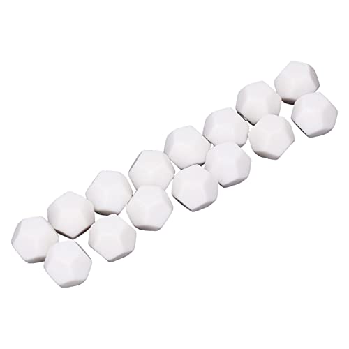 RiToEasysports Kit de Dados de Escritura de Bricolaje, 30PCS Dados en Blanco de 12 Caras Escritura de Plástico en Cubos de Dados de Enseñanza Kit de Dados Poliédricos para Educación de