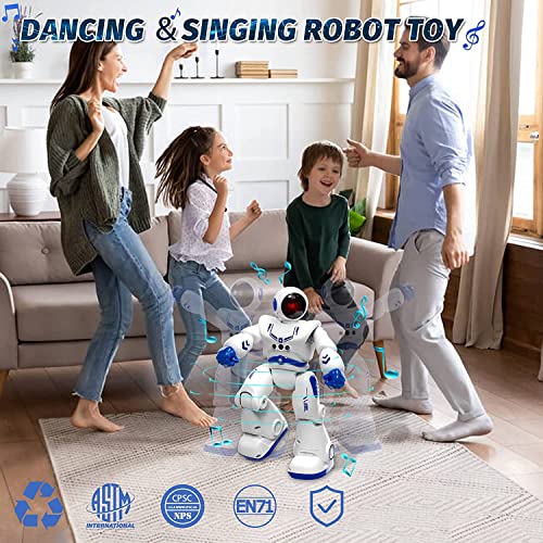 Robot Juguete Robot para niños 4 5 6 7 8 9 años Juguetes Robótica Educativa Robot infantil Inteligente e Interactivo Programación Gestos Control Multifuncionales Luz y Sonido Juguete Ideal para Niños