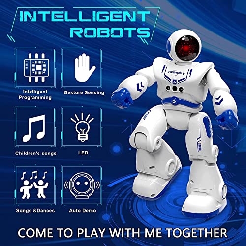 Robot Juguete Robot para niños 8 9 10 11 12 años Juguetes Robótica Educativa Robot infantil Inteligente e Interactivo Programación Gestos Control Multifuncionales Luz y Sonido Juguete Ideal para Niños