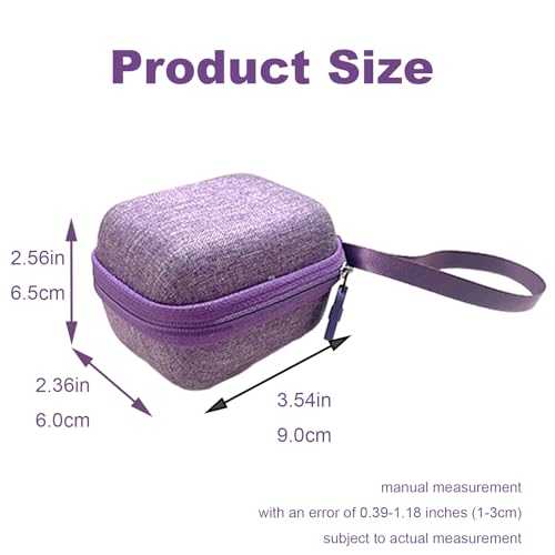 rokeblau Bonita Funda Protectora para Mascotas Bitzee, Mini Funda portátil con Correa de Mano, algodón y Lino y Material de Franela, Impermeable, a Prueba de Golpes (Morado)