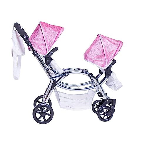 Roma Stephanie Twin Dolls Pram - Sparkle 3-16 Years