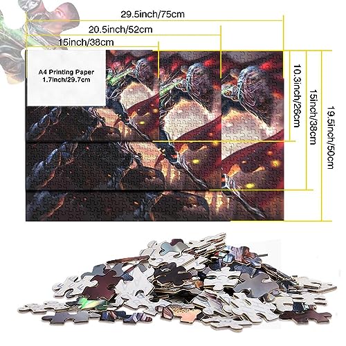 Rompecabezas para Adultos Rompecabezas De 500 Piezas para Adolescentes Rompecabezas De Superman Juegos Desafiantes Familiares Juguetes De Entretenimiento Regalos 52X38cm