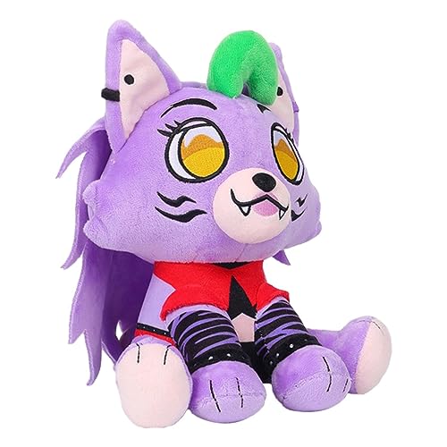 Roxanee Lobo Peluche Sentado-Roxyy Peluche FNAFF Security Breach Peluche Animales Simpáticos Peluche Juguete Regalo para Fans Colección Niños Adultos