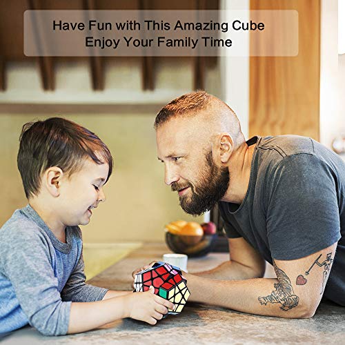 ROXENDA Speed Cube Set, Pirámide Dodecaedro Windmill Cube - Colección de Cubos de Velocidad Mágicos para Niños y Adultos [3 Pack]