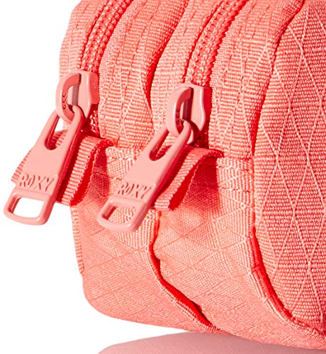 Roxy Da Rock Textured, Funda para lápices para Niñas, Coral Profundo, Medium