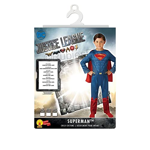 Rubies - Disfraz de Superman Justice League para niño, infantil 3-4 años ( 640811-S)