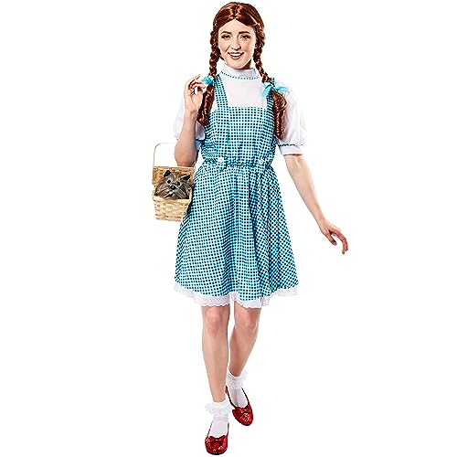 Rubies Disfraz oficial de Dorothy del Mago de Oz para adultos, estándar, azul, Día Mundial del Libro