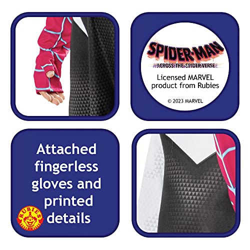 Rubies Ghost Spider Spiderverse Inf, Disfraz Niñas, Multicolor, 9-10 Años