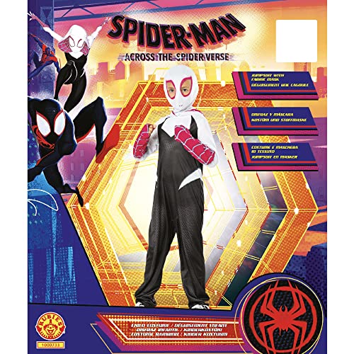 Rubies Ghost Spider Spiderverse Inf, Disfraz Niñas, Multicolor, 9-10 Años