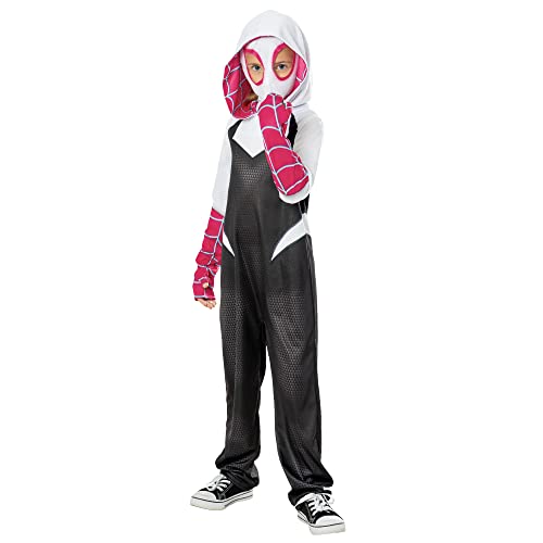 Rubies Ghost Spider Spiderverse Inf, Disfraz Niñas, Multicolor, 9-10 Años