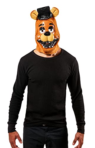 Rubie's Máscara de disfraz de Freddy de peluche de Five Nights at Freddy, como se muestra, talla única