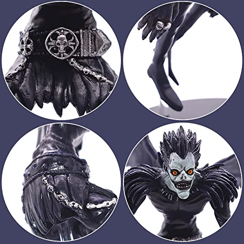 Ryuk Action Figure,Anime Cake Topper Figura Anime PVC Figuras de Acción Niños Modelo Juguetes Coleccionando Regalos Nota de Defunción Juguetes Humanoides para Niños, Adulti, Anime Fan(22 * 27cm)