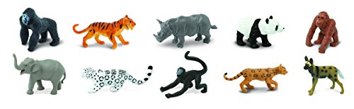 Safari Ltd. TOOBs Animales en peligro de extinción - Especies Terrestres Figura de juguete para niños y niñas - A partir de 3 años