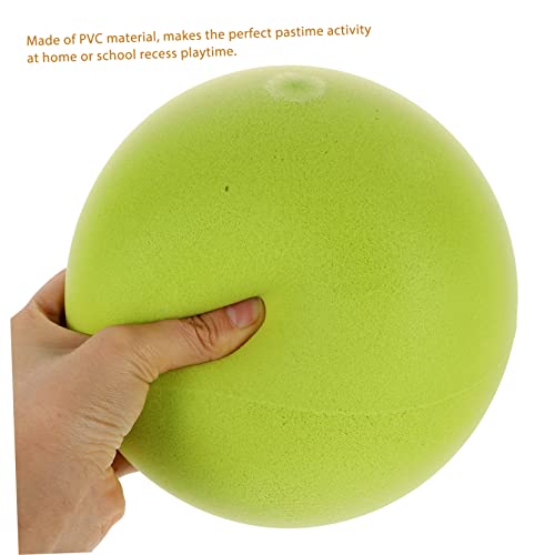 SAFIGLE 3 Piezas Bola Silenciosa Bola De Espuma Silenciosa Pelota Muda Que Rebota Palmaditas Educativas Raqueta Silenciosa Patada Inflable Alberca Exterior Niño Cloruro De Polivinilo