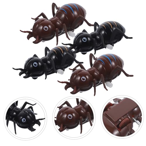 SAFIGLE 4 Piezas Hormiga Novedad Juguete Complicado Y Aterrador Reino De Las Arañas Juguetes De Broma Juguetes De Broma De Araña Juguete De Hormiga Falso Juguetes para Niños Juguete De