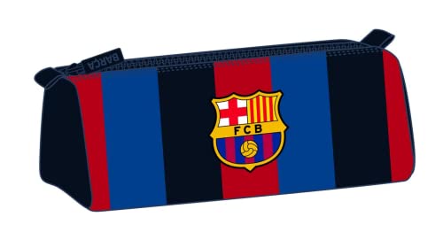 Safta, Portatodo con Cremallera y Compartimiento de F.C. Barcelona 1ª Equipación 22/23, 210x70x80 mm Unisex niños, Azul Marino y Granate, Estándar