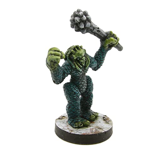 Sahuagin Brute Miniatura prepintada | Perfecto para tu próxima campaña de juegos de mesa basada en el mar