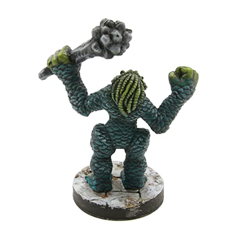 Sahuagin Brute Miniatura prepintada | Perfecto para tu próxima campaña de juegos de mesa basada en el mar