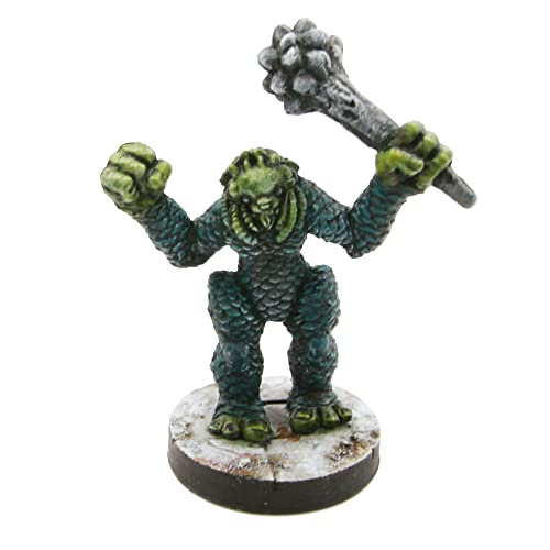 Sahuagin Brute Miniatura prepintada | Perfecto para tu próxima campaña de juegos de mesa basada en el mar