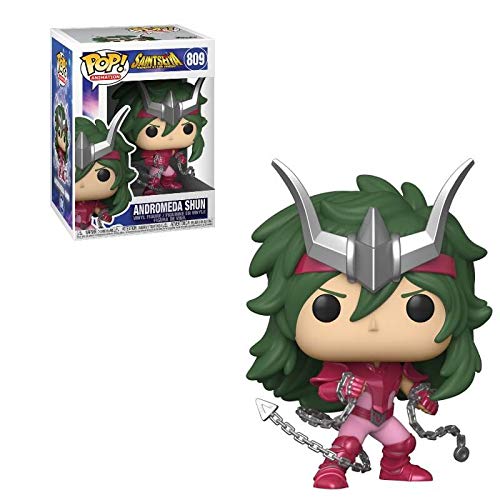 Saint [Seiya]: Knights of The Zodiac - Andrómeda Shun Funko Pop! Figura de vinilo con funda protectora compatible con Pop Box)