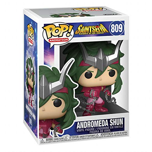 Saint [Seiya]: Knights of The Zodiac - Andrómeda Shun Funko Pop! Figura de vinilo con funda protectora compatible con Pop Box)