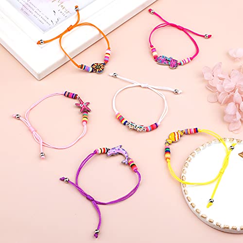 SAVITA10 Piezas Pulsera para niñas Pequeñas, Joyería de Animales Lindos Pulseras Multicolores Pulseras de Amistad Para Niñas para Fiestas de Cumpleaños Juegos de Rol Carnaval