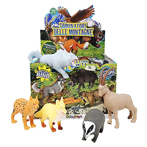 Sbabam, Dominadores de Las Montañas, Animal Discovery, Juegos para Niños, Juego de Animales para Niños, Pack 4 Piezas, Regalo Niño & Depredadores de la Tierra - Pack 4 Bolsas