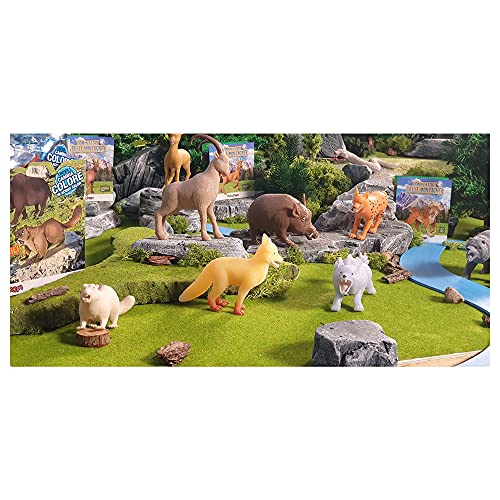 Sbabam, Dominadores de Las Montañas, Animal Discovery, Juegos para Niños, Juego de Animales para Niños, Pack 4 Piezas, Regalo Niño & Depredadores de la Tierra - Pack 4 Bolsas