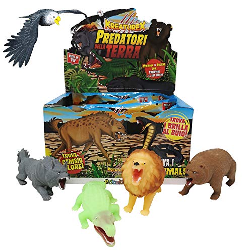 Sbabam, Dominadores de Las Montañas, Animal Discovery, Juegos para Niños, Juego de Animales para Niños, Pack 4 Piezas, Regalo Niño & Depredadores de la Tierra - Pack 4 Bolsas