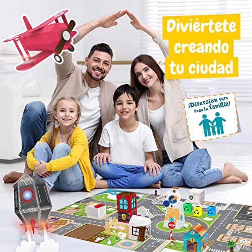 Science4you Mi Primer Kit de Ingeniería - Juguete de Construcciones y Manualidades para Niños - Construye tu Própria Ciudad - Juego Educativo con 12 Experimentos para Niños 4 5 6 Años